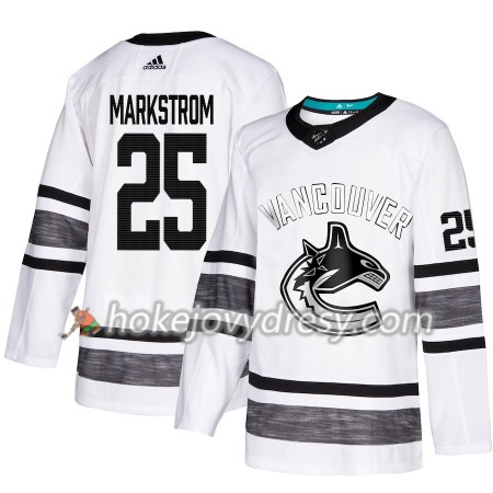 Pánské Hokejový Dres Vancouver Canucks Jacob Markstrom 25 Bílá 2019 NHL All-Star Adidas Authentic
